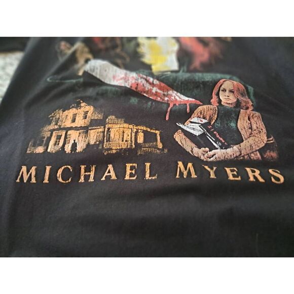 Halloween Michael Myers Laurie Strode T Shirt NWOT-Large- Never Worn - Picture 3 of 4